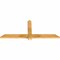 Ekena Millwork Eugene Rough Sawn Timber Gable Bracket, Western Red Cedar, 60"W x 25"H x 2"D x 4"F, 10/12 Pitch GBW060X25X0204EUG00RWR - alternate 4